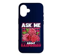 Custodia per iPhone 16 Chiedimi informazioni su Raspberry Cute Raspberry Joke