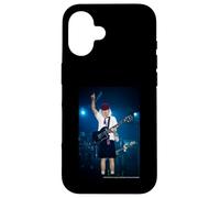 Custodia per iPhone 16 Chitarra dal vivo AC DC Rock Solo Stage Energy High Voltage