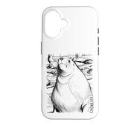 Custodia per iPhone 16 Chonkers The Massive 2000-Pound Sea Lion Ink Sketch