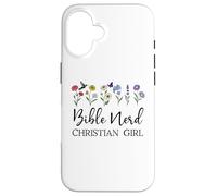 Custodia per iPhone 16 Christian Girls Nerd Bible Study Scripture Pastor God Jesus