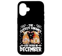 Custodia per iPhone 16 Christmas Gingerbread Birthday Gnomes Xmas Born In December
