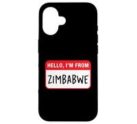 Custodia per iPhone 16 Ciao, vengo dallo Zimbabwe