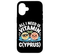Custodia per iPhone 16 Cipro All I Need Is Vitamin Cyprus Bandiera L'isola di Cipro
