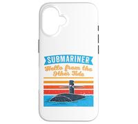 Custodia per iPhone 16 Citazione Submariner Ciao Dall'altra marea U-Boat Submarine