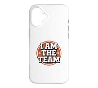 Custodia per iPhone 16 Citazioni divertenti I Am The Team Sarcastic Leadership Solo Hustle