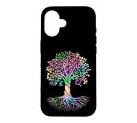 Custodia per iPhone 16 Colorful Life Is Really Good Vintage Unique Tree Art