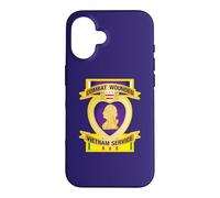 Custodia per iPhone 16 Combattere Ferito Cuore Viola Vietnam Servizio