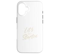 Custodia per iPhone 16 Cominciamo: progettazione tipografica con script minimale