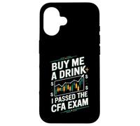 Custodia per iPhone 16 Comprami un drink ho superato l'esame CFA divertente esame CFA