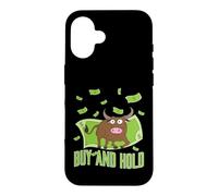 Custodia per iPhone 16 Comprare & Tenere Toro con Dollari Capitalismo Toro Mercato