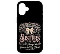 Custodia per iPhone 16 Connected By Heart Sisters - Set di fratelli e fratelli abbinati
