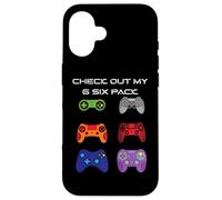 Custodia per iPhone 16 Controlla il mio controller video da 6 Six Pack Gamer
