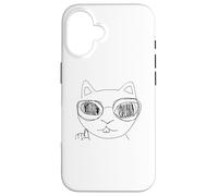 Custodia per iPhone 16 Cool Cat - Zero pensieri, vibrazioni pure