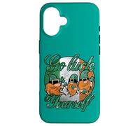 Custodia per iPhone 16 Cool Green Gnomes Go Luck Yourself Shamrock St Patricks Day