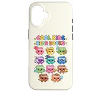 Custodia per iPhone 16 Cool Kids Leggi Libri Insegnante Bookworm Bibliotecario Amante dei libri