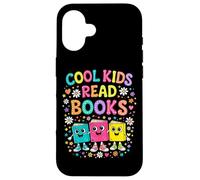 Custodia per iPhone 16 Cool Kids Leggi Libri Insegnante Bookworm Bibliotecario Amante dei libri