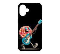 Custodia per iPhone 16 Cool Lollipop Candy con occhiali da sole e Rock Guitar Costume