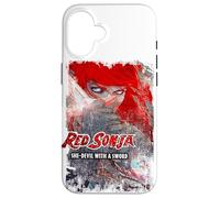 Custodia per iPhone 16 Copertina a fumetti Red Sonja Jenny Frison She-Devil Warrior Sword