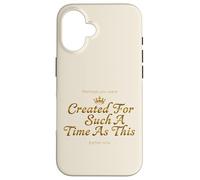 Custodia per iPhone 16 Corona Esther 4:14 Creato Tale Tempo Fede
