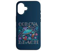Custodia per iPhone 16 COROVA BEACH NORTH CAROLINA BLUE CRAB ESTIVE VACANZA ARTE