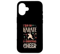 Custodia per iPhone 16 Corro su Karate e Natale Cheer Matching X-Mas Squad