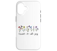 Custodia per iPhone 16 Count it All Joy of the Lord Christian Bible Verse James 1:2