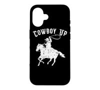 Custodia per iPhone 16 Cowboy Up Design per i fan dei Rodeo e gli amanti del western