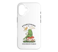 Custodia per iPhone 16 Cozy Cottagecore Coffee Frog Art