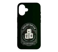 Custodia per iPhone 16 Crack Dot Bam Club Grafica Retro per Giocatori Mahjong