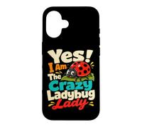 Custodia per iPhone 16 Crazy Ladybug Lady Gardener Insetto Umorismo