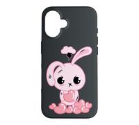 Custodia per iPhone 16 Creepy Carino Pastello Goth Bunny Menhera Estetica Kawaii