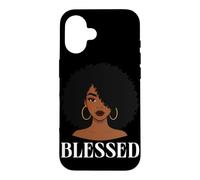 Custodia per iPhone 16 Cristo afroamericano benedetto donna nera fede cristiana