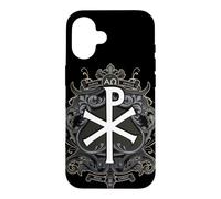 Custodia per iPhone 16 Cristogramma Gesù Cristo Simbolo Chi Ro Alpha Omega Cattolico