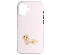 Custodia per iPhone 16 Cuore Bassotto A Capelli Lunghi Crema Inglese