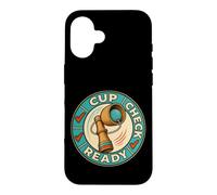 Custodia per iPhone 16 CUP CHECK READY Gioco di abilità con coppa e pallina