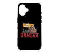 Custodia per iPhone 16 Cute Bear Gifts - Danger I Am A Hugger - Bears Hug Gift