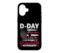 Custodia per iPhone 16 D-day 2026 82nd Anniversary Normandy D-Day Omaha Beach 1944
