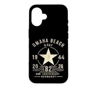 Custodia per iPhone 16 D-day 2026 82nd Anniversary Normandy D-Day Omaha Beach 1944