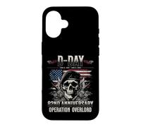 Custodia per iPhone 16 D-day 2026 82nd Anniversary Normandy D-Day Omaha Beach 1944