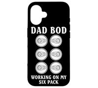 Custodia per iPhone 16 Dad Bod Working On My Six Pack Funny Drinking Team Beer