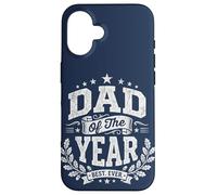 Custodia per iPhone 16 Dad of the Year Vintage Distressed Father's Day