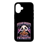 Custodia per iPhone 16 Dammi degli spaghetti e dimmi che sono una bella panda