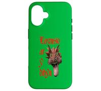 Custodia per iPhone 16 Dawnsio ar y dibyn. Giocare con il fuoco.