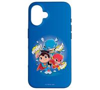 Custodia per iPhone 16 DC Super Friends Wham Pow Boom