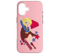 Custodia per iPhone 16 DC Super Hero Girls Supergirl Stars