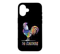 Custodia per iPhone 16 DeColores Cursillo Rainbow Rooster Cattolico