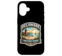Custodia per iPhone 16 Delaware Il primo viaggio di ricordo dei visitatori di stato