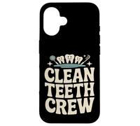 Custodia per iPhone 16 Denti puliti Equipaggio Dentista Igienista Dente Team