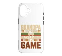 Custodia per iPhone 16 Design Backgammon Grandpa Is My Name