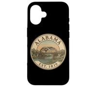 Custodia per iPhone 16 Design Vintage del Ponte dell'Alabama - Orgoglio 1819